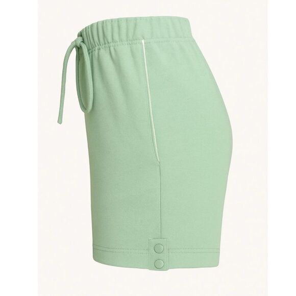 Gym Shorts Cantaloupe Green 3” Side Snap High Waist Medium Gymshark Activewear - Picture 3 of 11